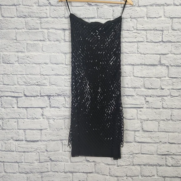 Anthropologie Sequin Netting Midi Skirt - Picture 4 of 9